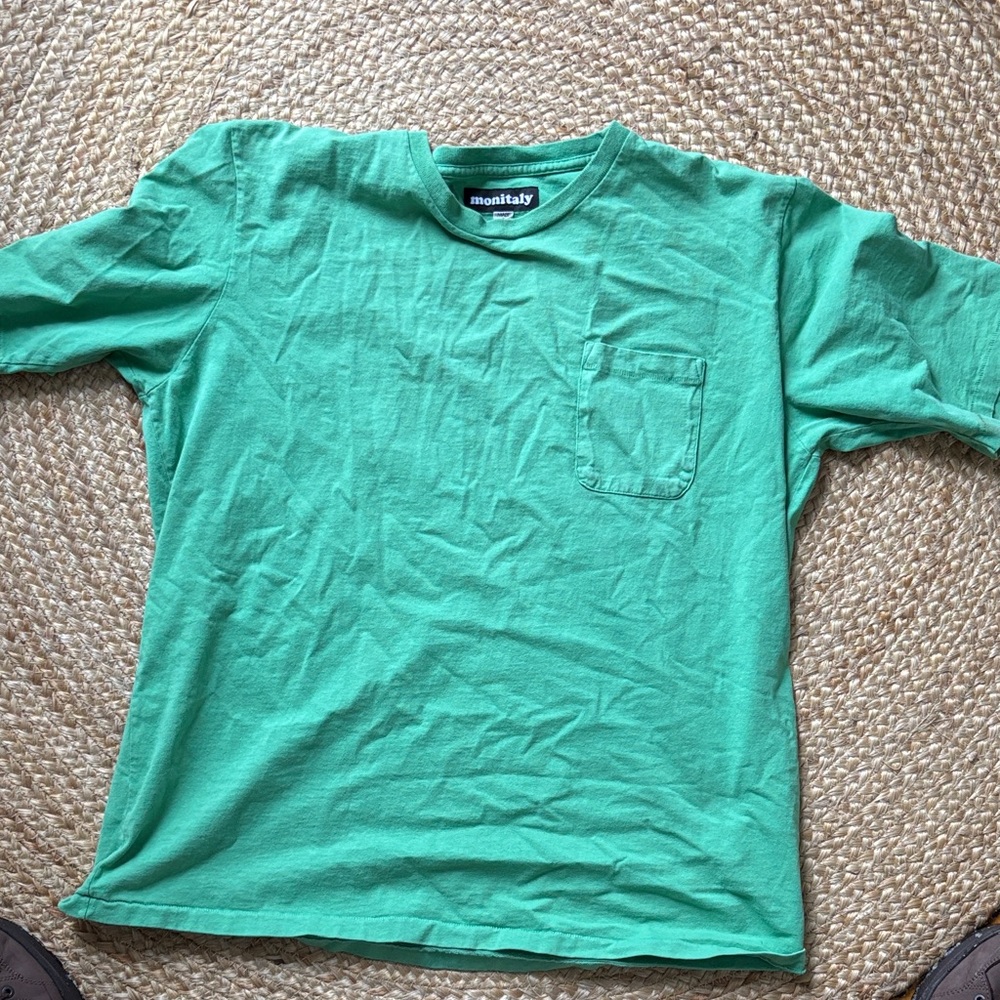 Monitaly Green Short Sleeve Men's Tee